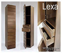 LEXA CABINET 2 DOORS 2 DRAWERS 43.5 NATURAL